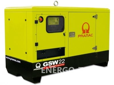 Дизельный генератор Газовый генератор PRAMAC GSW 22 P AUTO в кожухе