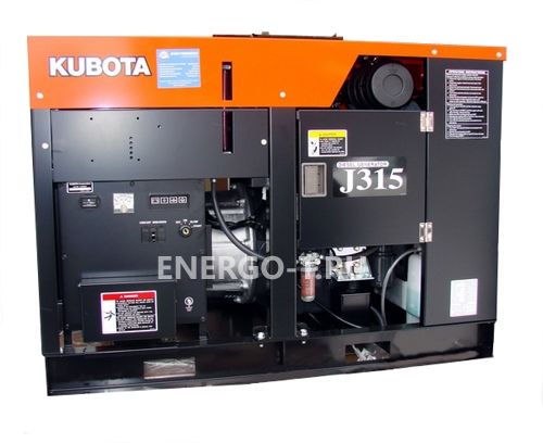 Дизельный генератор Газовый генератор Kubota J 315 с АВР