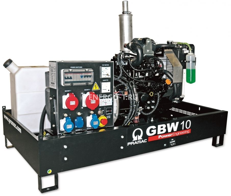 Дизельный генератор Газовый генератор PRAMAC GBW 10 Y 1 фаза с АВР