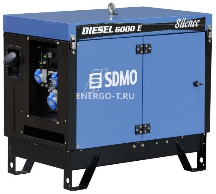 Дизельный генератор Газовый генератор SDMO DIESEL 6000 E AVR SILENCE с АВР